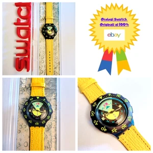 Swatch Scuba 200 Nuovo SDN102 Divine Vintage Orologio da polso Anni 90 NOS - Imagen 1 de 10