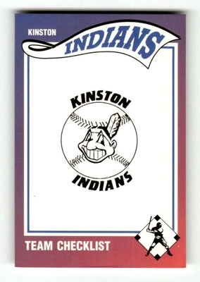1990 Sportsprint Kinston Indians 31 Checklist BXCP12 - Image 1 of 2