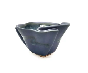 Hilborn Handmade Pinched Pottery Purple with Blues Bowl/Dips - Bild 1 von 9