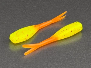 (20) - 2" Slab Crusher "Candy Corn" Crappie Jig GRUBS BAIT PANFISH SHAD - Picture 1 of 1