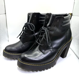 Botas Dr. Martens Perséfone para mujer 10 cuero negro tacón con cordones EU42 UK8 - Imagen 1 de 11