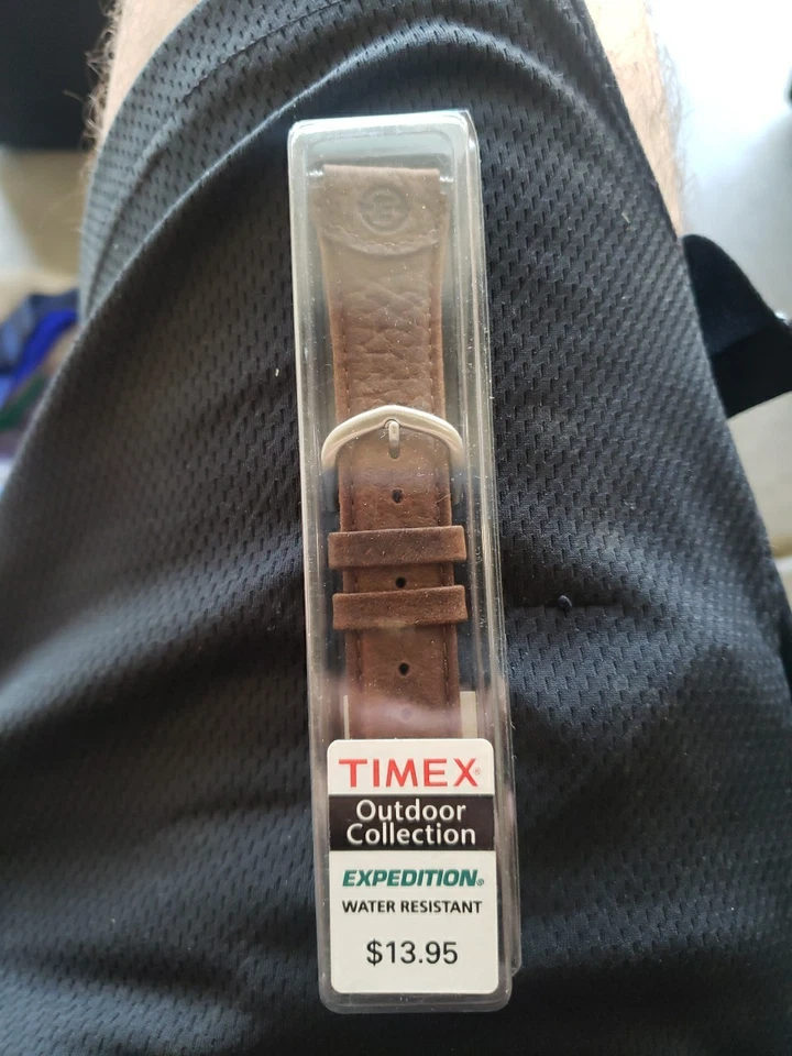 Timex TX444381 Outdoor Collection Brown Genuine Leather Watchband - Image 1 of 3