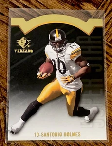 2009 UPPER DECK SP THREADS SUPER STAR SANTONIO HOLMES DIE-CUT INSERT CARD - Bild 1 von 2