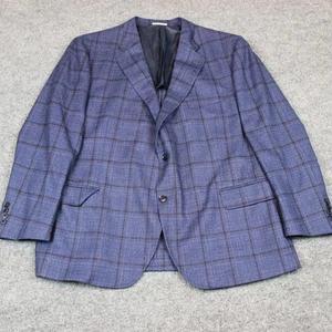 Peter Millar Anzug Sakko Sport Mantel Blazer 50R dunkelblau Wolle Fensterscheibe - Bild 1 von 15