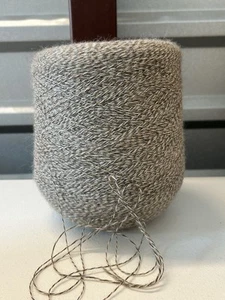 Spool Cone #1 Peru Pure SOFT Baby Alpaca Yarn 2lb 3oz 1000gr 6022 Brown Mix A - Picture 1 of 5
