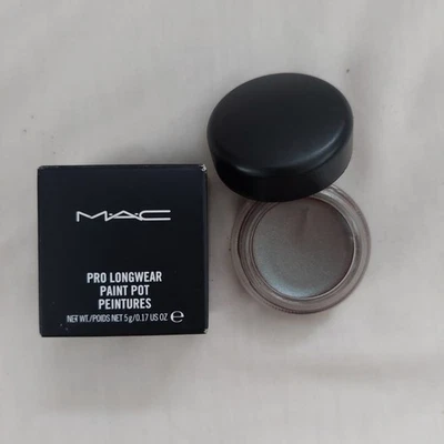 MAC Pro Longwear Paint Pot BOUGIE Shimmer Cream Eyeshadow NIB Gray - Image 1 of 2