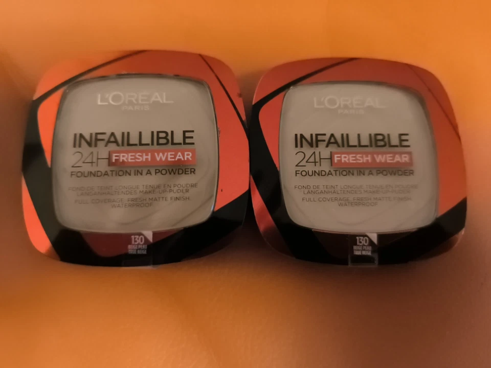 Loreal Paris Infaillible 24H Foundation In A Powder N130 Beige Peau 2 St Neu OVP - Bild 1 von 2