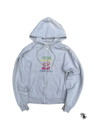 Sudadera con capucha gris con cremallera con logotipo Balenciaga 2017 talla mediana Foto 1 de 4