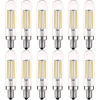 Luxrite T6 T6.5 Edison LED Bulb 5W 3000K Soft White Dimmable 500LM E12 12-Pack - Image 1 of 4