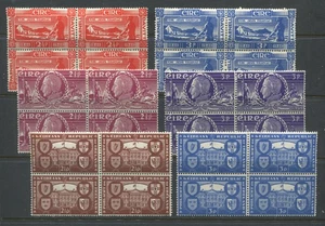 Ireland 1940's blocks of 4 mint o.g. hinged - Picture 1 of 1