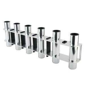 6 Tubes Aluminum Fishing Rod Holder Wall/Side Mount for Boat Marine Kayak Yacht - Picture 1 of 10