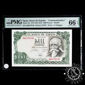1971 - 1000 PESETAS - Echegaray - Pick 154 Serie 4Q - PMG 66 EPQ - Picture 1 of 2