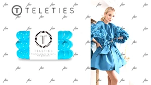 TELETIES LARGE COOL BLUE SEAS ICY BLUE-TIFUL BLUE MY MIND MALIBLU BERMUDA *RARE* - Picture 1 of 15