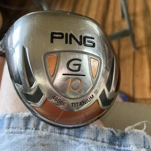 PING G10 460CC TITANIUM DRIVER 9* W/PING TFC 129 REG FLEX SHAFT LEFT-HANDED - Picture 1 of 15