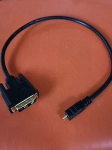 ADAPTERKABEL mini HDMI Stecker auf DVI Stecker 50cm schwarz - Bild 1 von 3