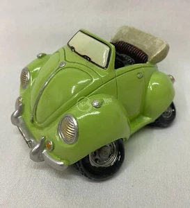 Salvadanaio macchina auto d'epoca verde 12x9x7 cm portamonete risparmi arredo - Foto 1 di 6