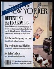 The New Yorker Magazine March 16 1996 mbox1445 Defending The Unabomber