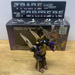 G1 Original Transformer Insecticon Kickback Robot Insect Toy 1984 Box Figure - Picture 1 of 14