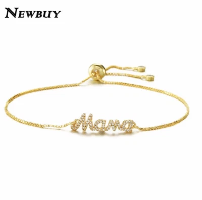 Pulsera para mujer de moda joyería diseñador oro rosa plata mamá madre madre  Foto 1 de 3