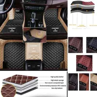 For Jaguar XE XF XJ XK Car Floor Mats Custom All Models Carpets Full Surrounded Foto 1 de 4