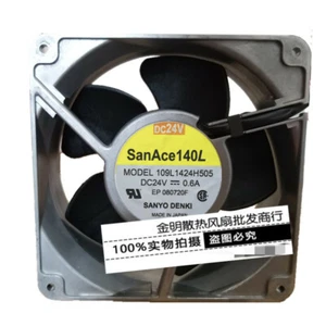 1 pcs Sanyo SANYO 14050 14CM 109L1424H505 24V 0.6A inverter cooling fan - Afbeelding 1 van 2