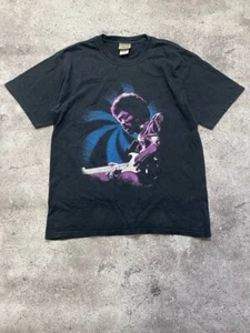 Vintage Jimi Hendrix Shirt Black Band Tour Concert - Picture 1 of 3