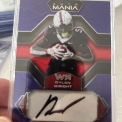 Dylan ￼ Wright￼ auto mania, wild card, purple and red - Image 1 of 2