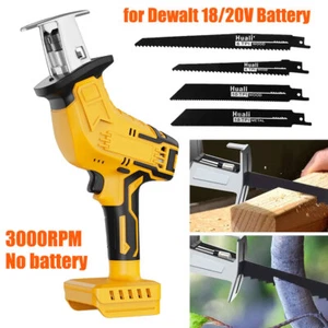 Electric Cordless Reciprocating Saw Saber Cutting Saw Kit For Dewalt 18V Battery - Picture 1 of 14