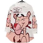 Pink Panther Kikimax Large Dress Shirt Button Up Cartoon Fashion Leader Funny