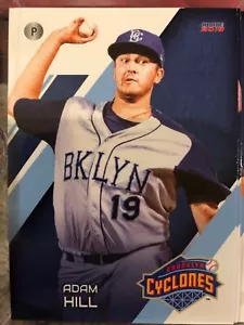 Tarjeta de béisbol rara Adam Hill 2018 NY Mets Brooklyn Cyclones - Imagen 1 de 1
