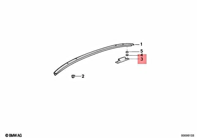 Soporte cupé OEM BMW E31 840Ci 840i 850Ci 850CSi 51131970675 Foto 1 de 1