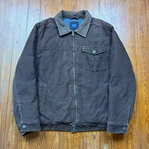 Vintage Gap Cordjacke Herren Größe XL Full Zip isoliert braun - Bild 1 von 10