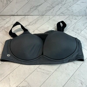 NWOT Livi Active Lane Bryant Womans Sports Bra Gray Medium-Impact NO WIRE 40D - Picture 1 of 8