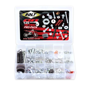 CR125 Honda 2000-2007 BOLT PRO PACK COMPLETE BOLT KIT & EXHAUST O RINGS 2 Stroke - Picture 1 of 3