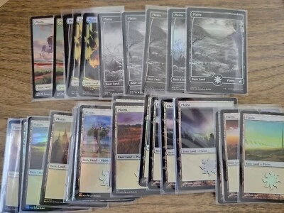 Full Art and Foil Plains MTG - Multiple sets- Mix Match and save up to 50%! - Image 1 of 2