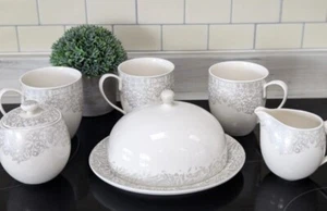 Denby Monsoon Filigree Silver Excellent USED condition - Picture 1 of 12
