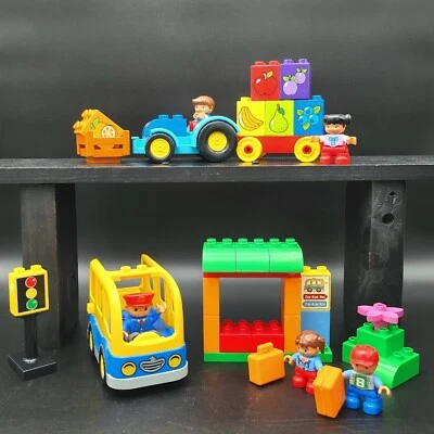 2 - LEGO DUPLO Sets School Bus 10528 & My First Tractor 10615 BOTH 100% COMPLETE - Image 1 of 4