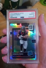 2022 Donruss Optic Dameon Pierce Fire Emoji Prizm SSP Rookie RC #240 PSA 10