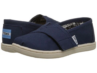 NEW INFANT TODDLER TOMS TINY CLASSIC NAVY CANVAS ORIGINAL SO CUTE WITH STRAP - Image 1 of 4