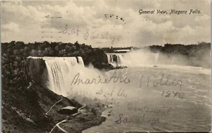 Vintage Niagara Falls Postcard Black White View Posted 1922 - Picture 1 of 4