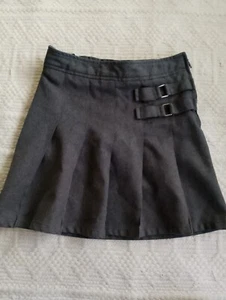 French Toast Girls 7 Pleated Uniform Skort Gray Skirt Compression Shorts - Picture 1 of 10
