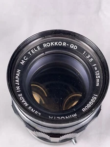 Minota MC Tele Rokkor-QD 135mm F3.5 with Vivitar 52mm Skylight - Picture 1 of 11