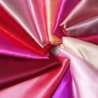 By Yards Plain Charmeuse 58" breit seidig Satin Stoff Schal Handwerk Material rosa