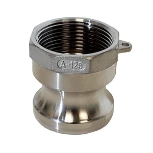 Cámara y ranura de acero inoxidable A125 macho Camlock X hembra hilo NPT 1-1/4 PULGADA - Imagen 1 de 3