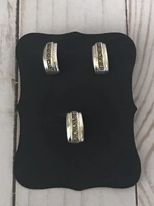 Sterlingsilber Strass Ohrstecker und Anhänger Set - Bild 1 von 4