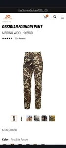 First Lite Obsidian Foundry Pants 32/35  Fusion New In Plastic! Free Ship! - Picture 1 of 7
