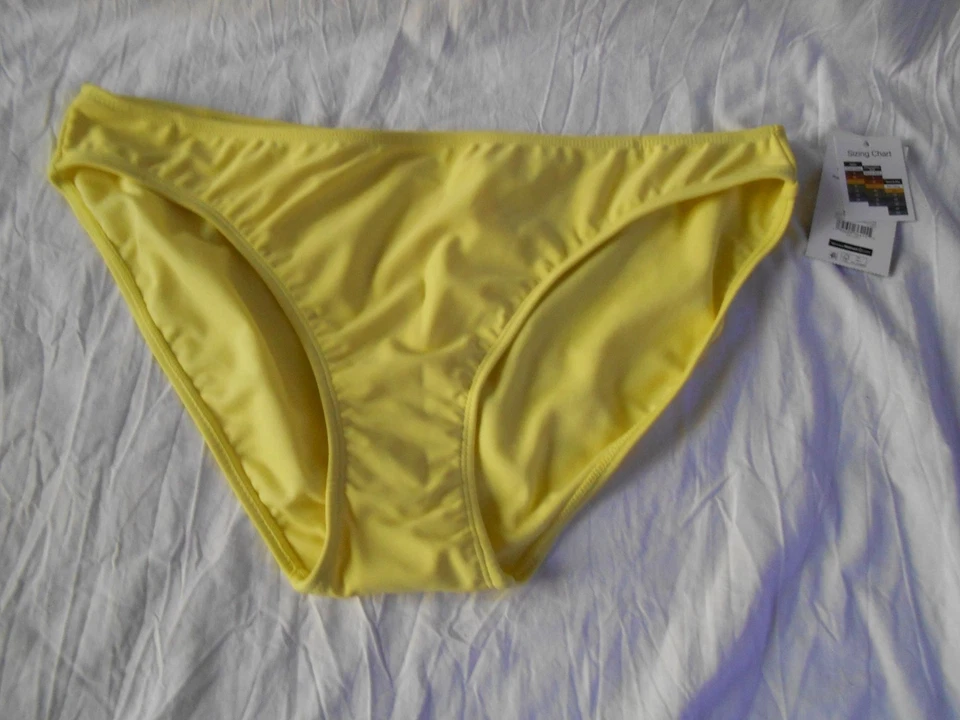No Boundaries NOBO Juniors Bathing Suit Bottoms XL 15-17 Solid Yellow