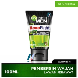 GARNIER Men Acno Wasabi Foam Acne Face Wash Deep Cleans Pore Blackheads 2X 100ml - Picture 1 of 22