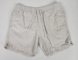 Pantalones Cortos Katin Para Hombre Grandes Beige 5" Entrepierna Lino Algodón Cordón - Imagen 1 de 10