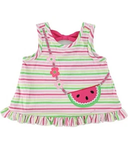 Kids Headquarters Girls Stripe Tank Top, Pink, Infant, 6-9 mos - Picture 1 of 1